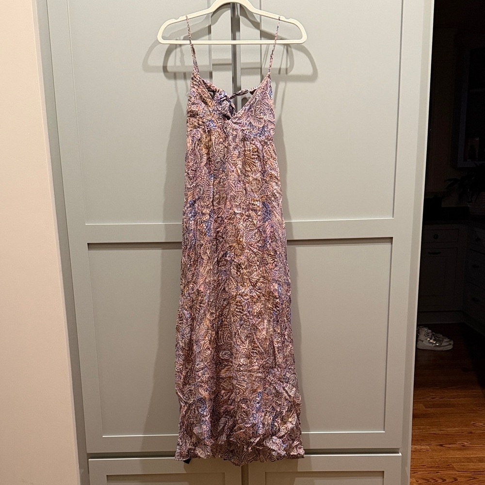 Only Paisley Maxi Dress in Purple and Brown